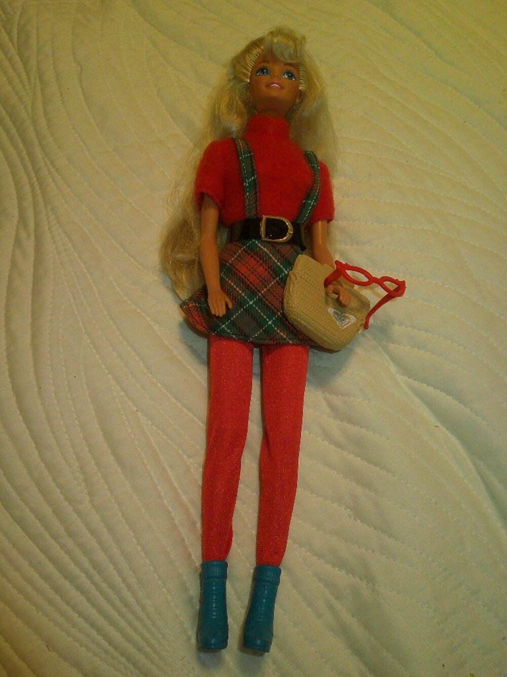 Vintage Barbie In a Cute Winter Outfit ~ School Girl Vibes